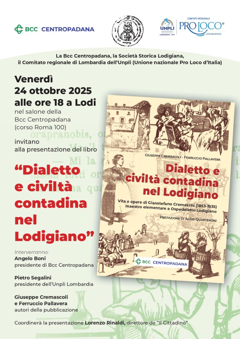 Presentazione del libro “𝘿𝙞𝙖𝙡𝙚𝙩𝙩𝙤 𝙚 𝙘𝙞𝙫𝙞𝙡𝙩𝙖̀ 𝙘𝙤𝙣𝙩𝙖𝙙𝙞𝙣𝙖 𝙣𝙚𝙡 𝙇𝙤𝙙𝙞𝙜𝙞𝙖𝙣𝙤”