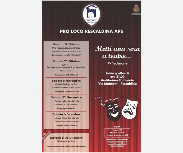 Metti una sera a teatro… con Pro Loco Rescaldina APS